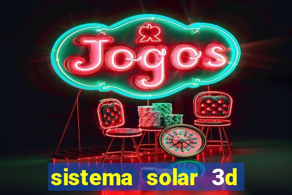 sistema solar 3d em movimento